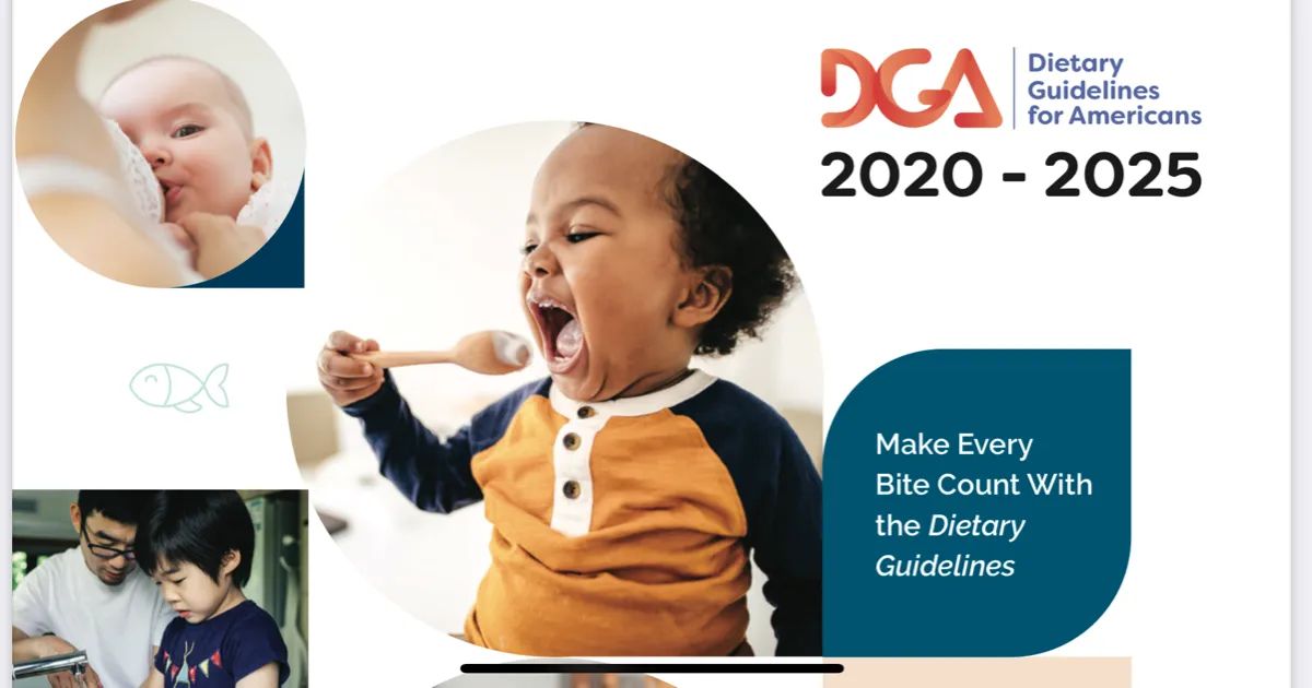 USDA, HHS Release Dietary Guidelines for Americans, 20202025