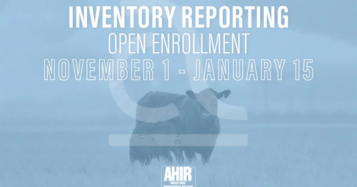 Inventory Reporting Enrollment Now Open for Angus Members