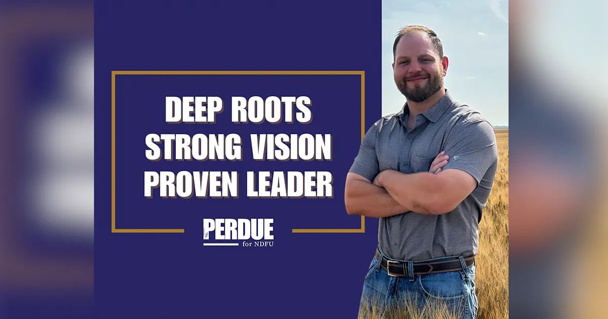 Matthew Perdue Election of Matt Perdue as New President Highlights NDFU State Convention